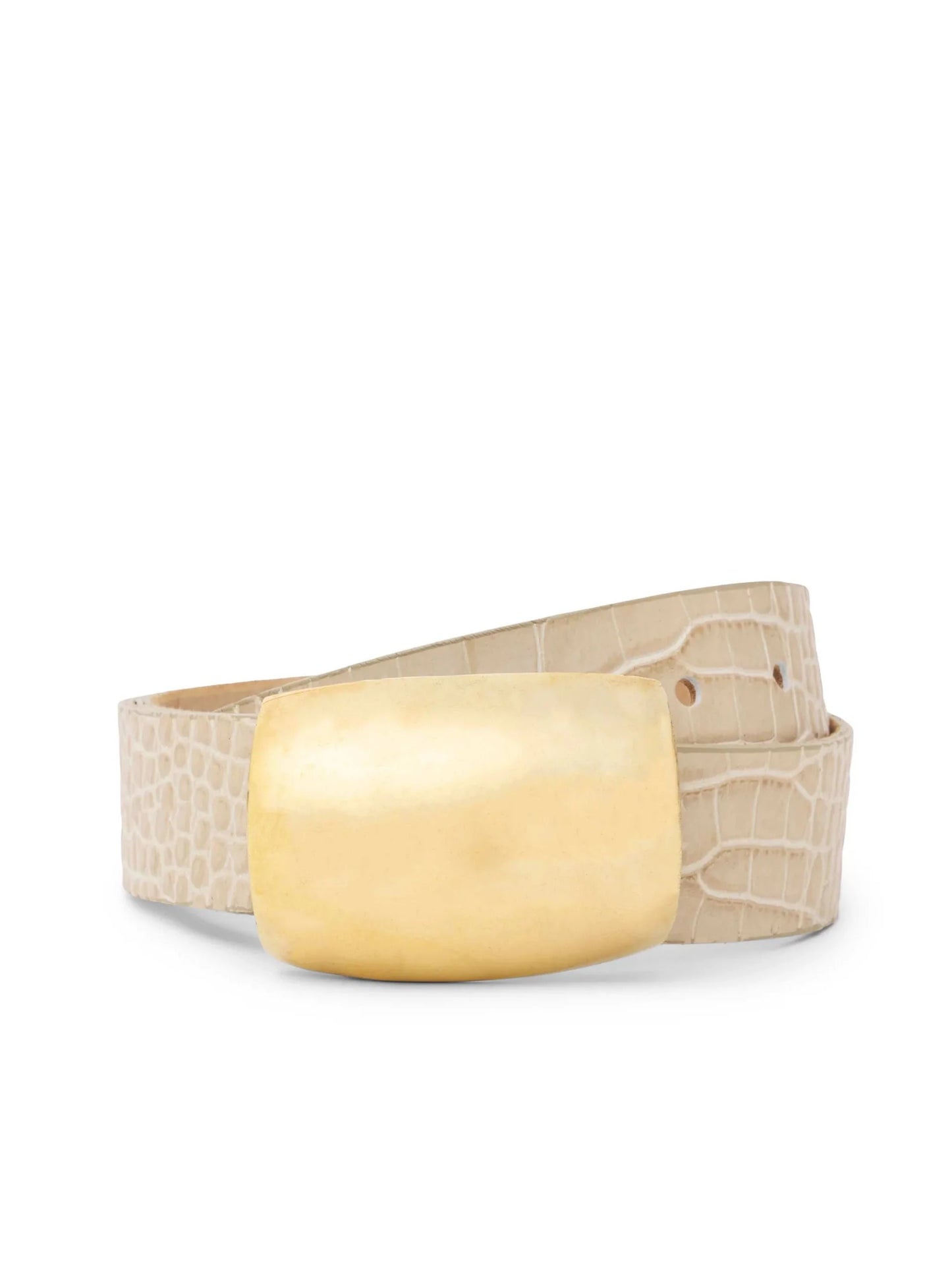 *PREORDER* MILOU BELT- IVORY CROC EMBOSSED