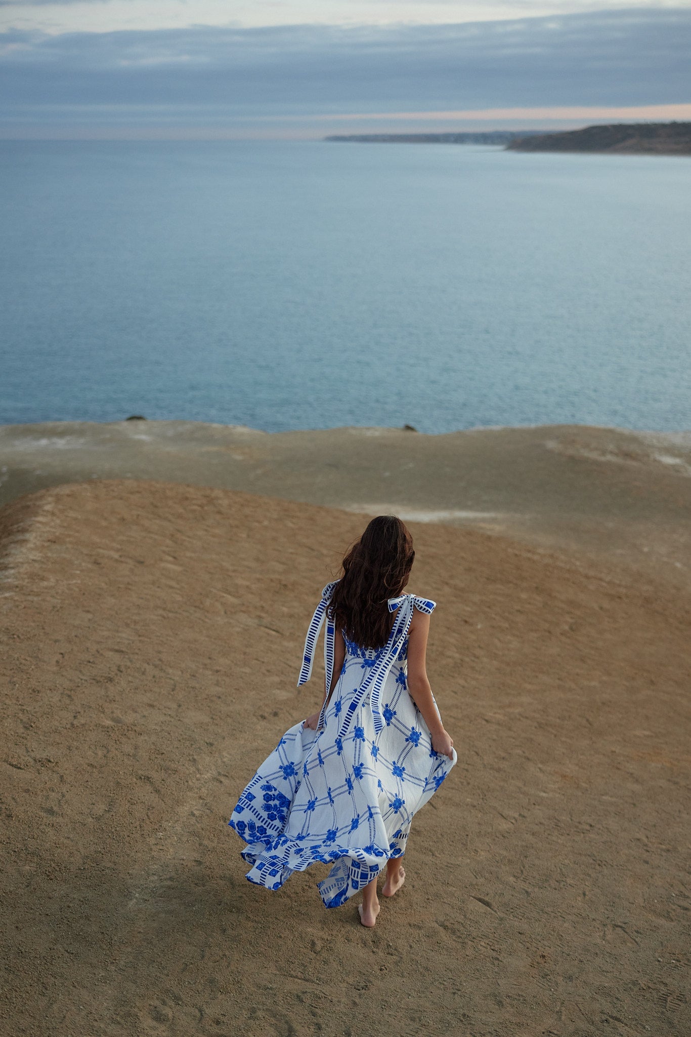 PIPPA DRESS - MEDITERRANEAN/FOAM