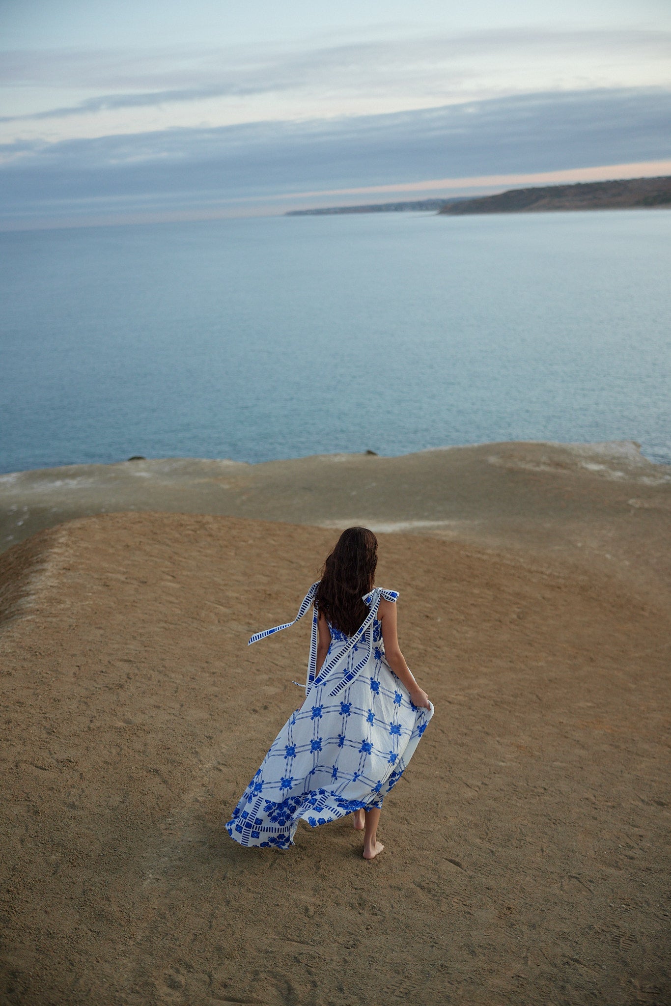 PIPPA DRESS - MEDITERRANEAN/FOAM