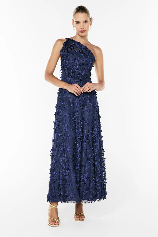 ENCHANTMENT ONE SHOULDER DRESS - ROYAL BLUE