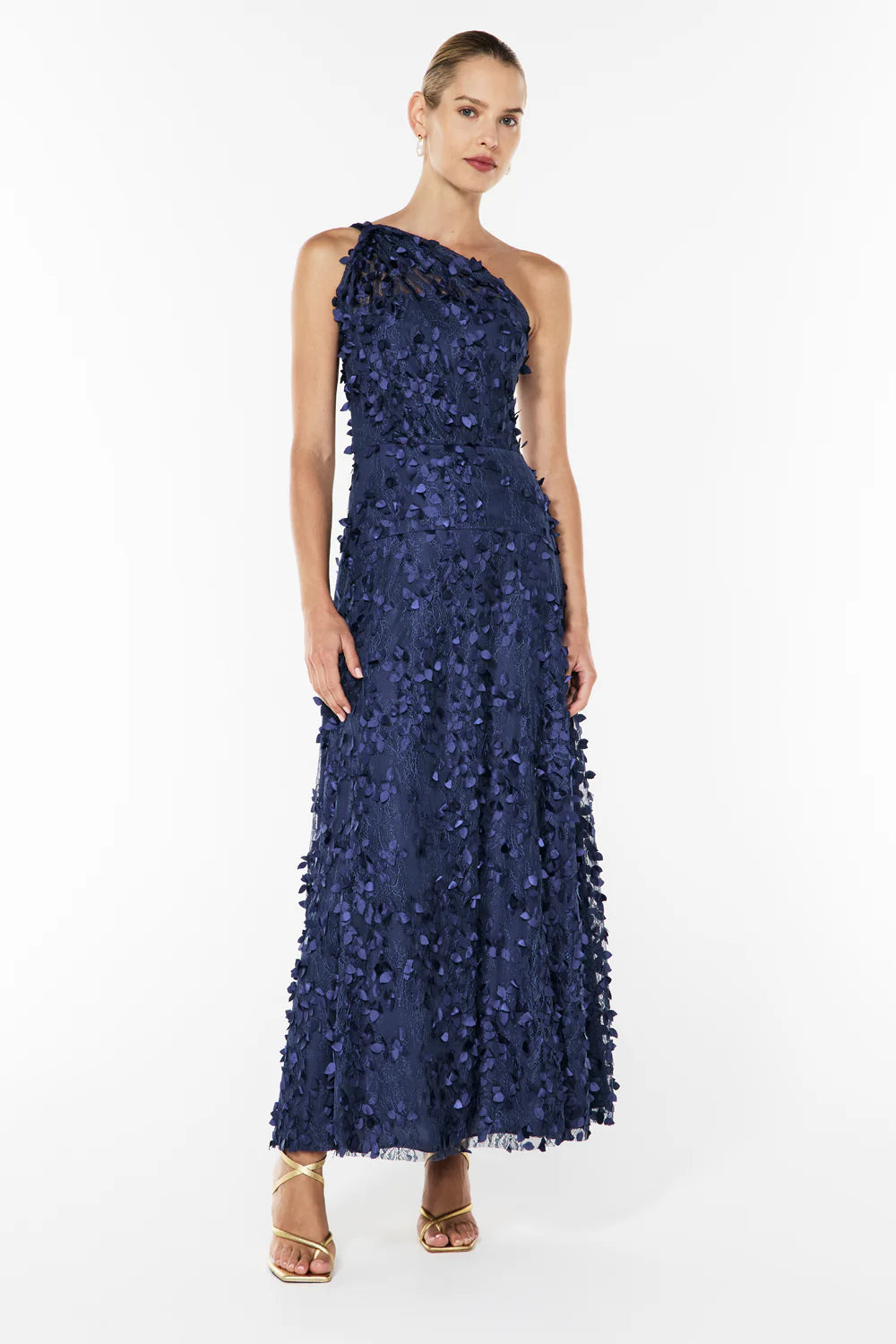 ENCHANTMENT ONE SHOULDER DRESS - ROYAL BLUE