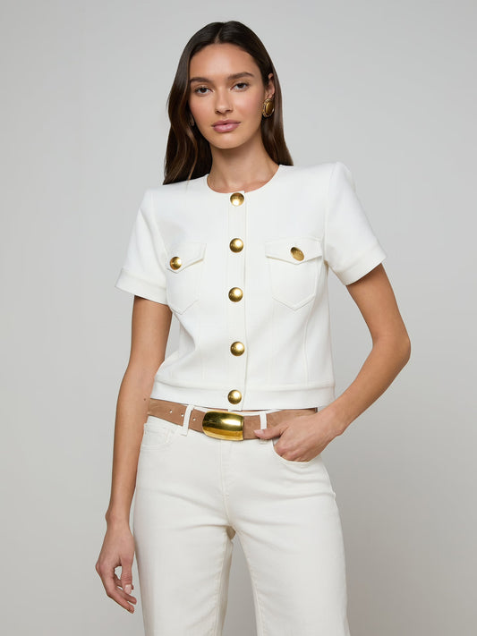 NAWA SHIRT JACKET - WHITE