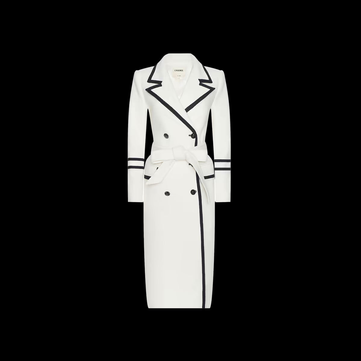 *PREORDER* IRENE LONG COAT COAT - IVORY/BLACK