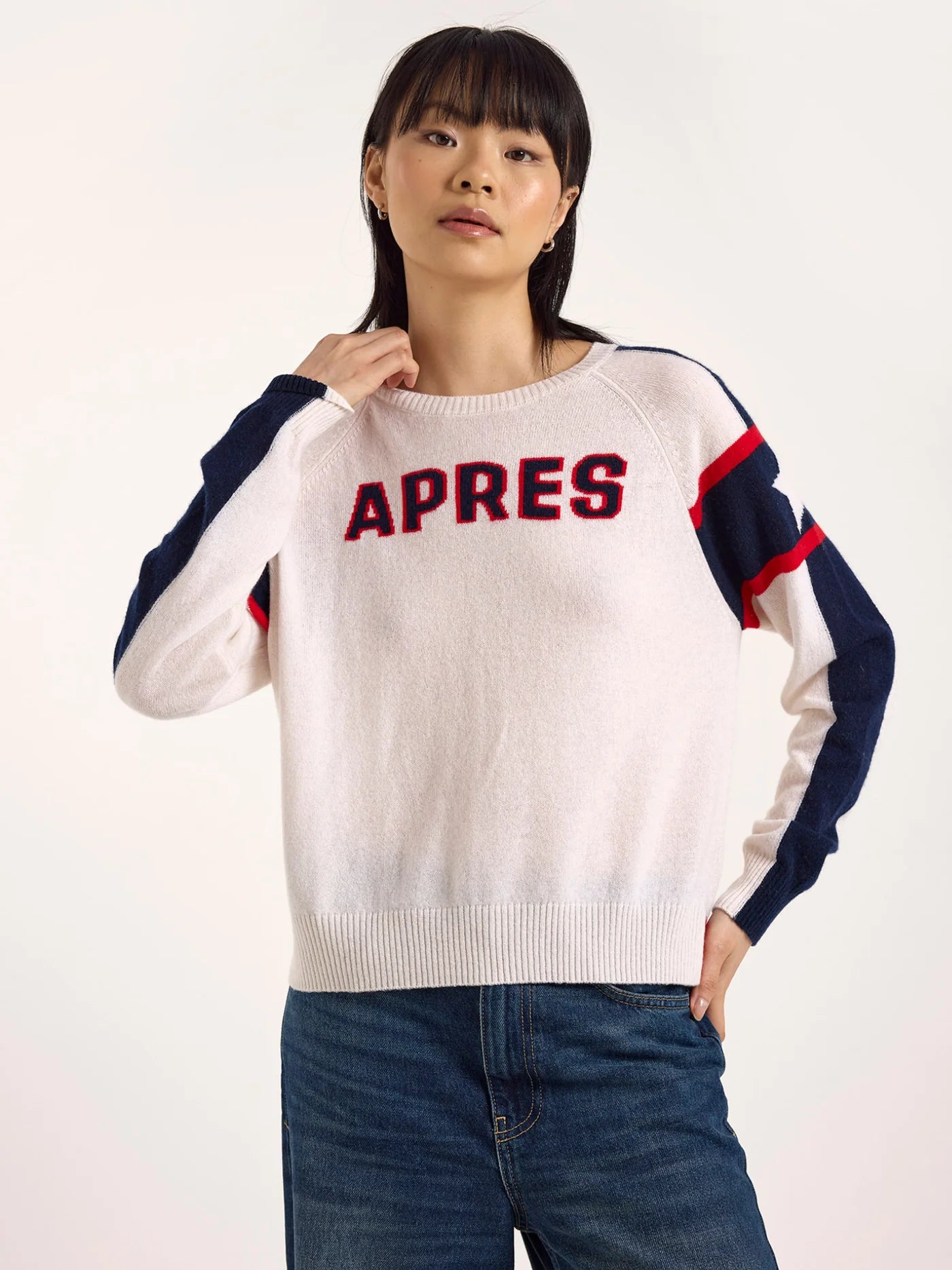 APRES SKI CLUB JUMPER - ORGANIC WHITE