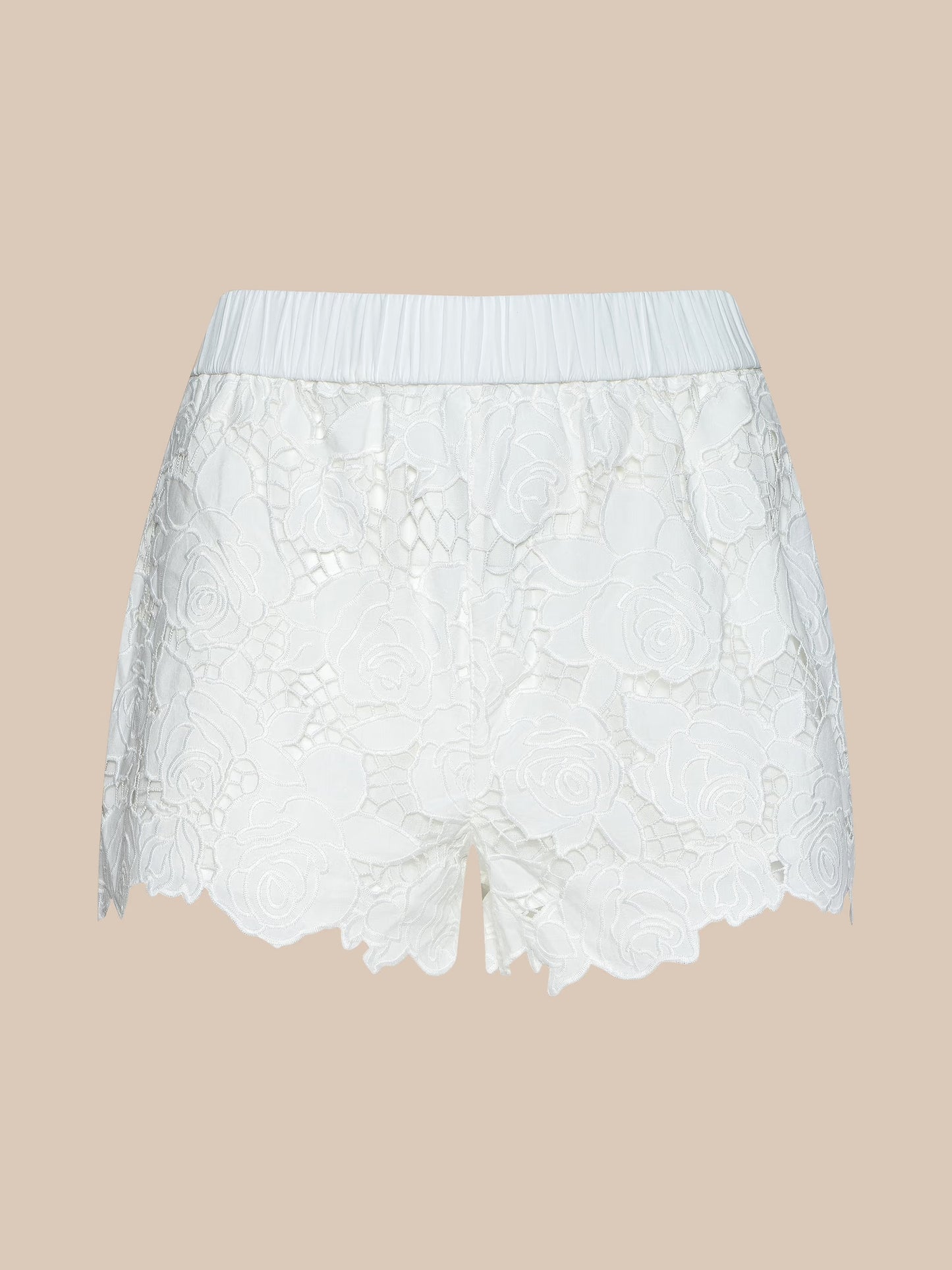 LAINA EYELET SHORT - IVORY
