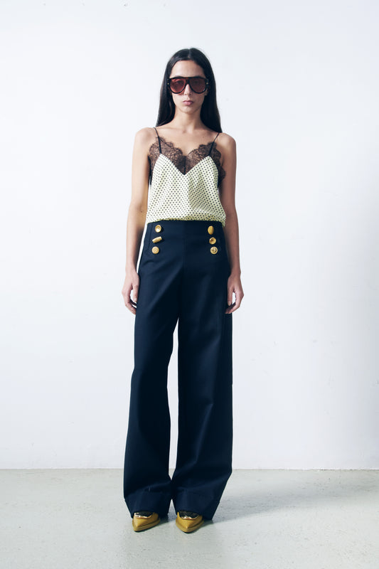 *PREORDER* LAYLA TOP - POLKA DOT LEMON