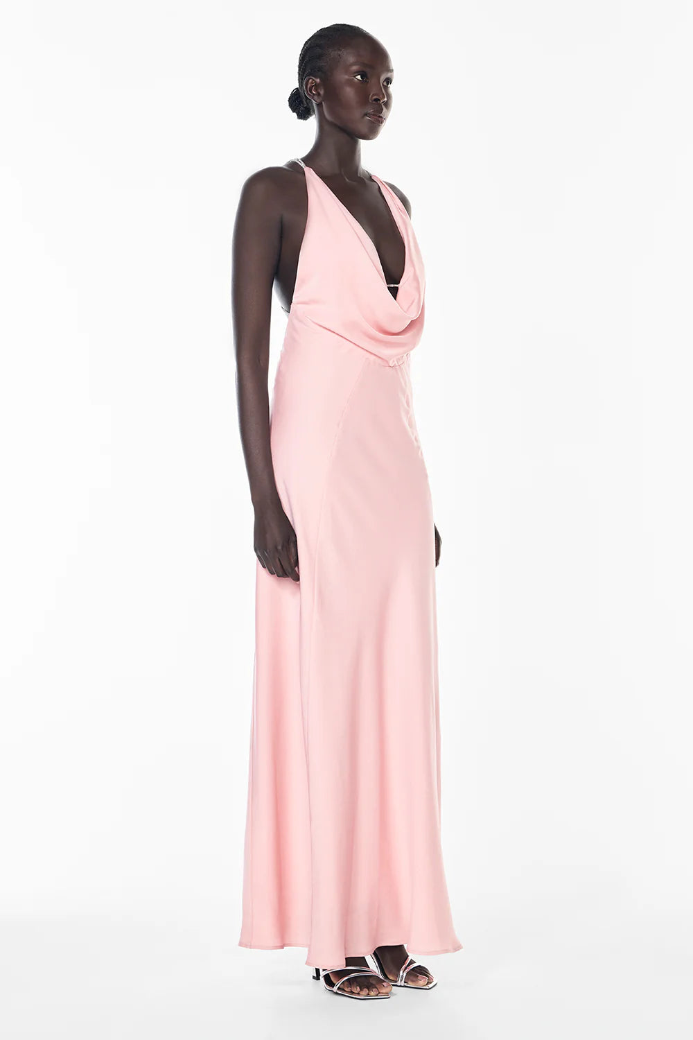 *PREORDER* FIRST DANCE COWL DRESS - PINK
