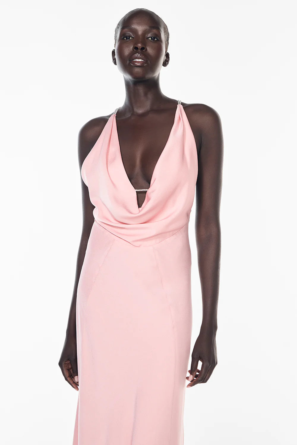 *PREORDER* FIRST DANCE COWL DRESS - PINK