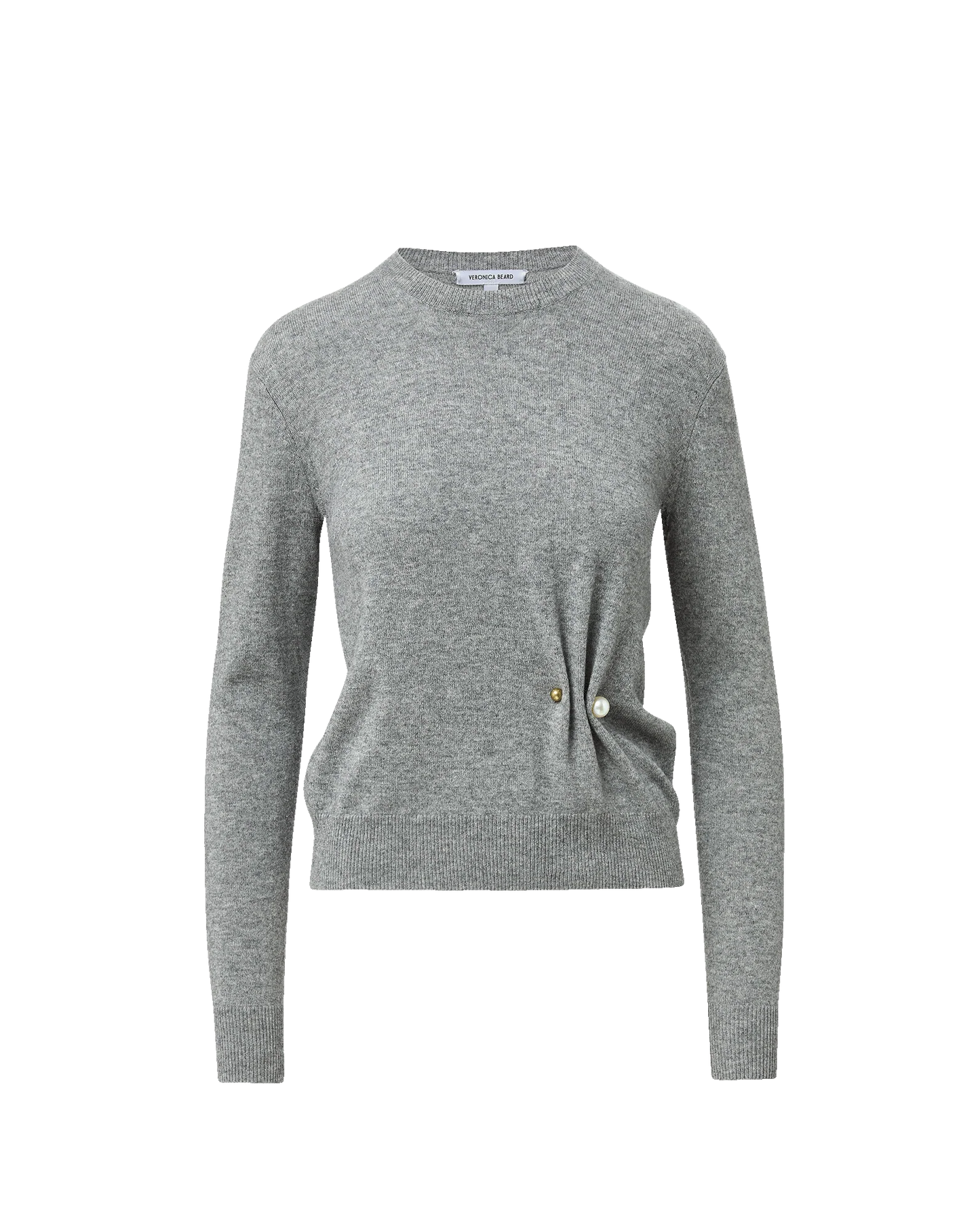 FRANKIE BROOCH PULLOVER - HEATHER GREY