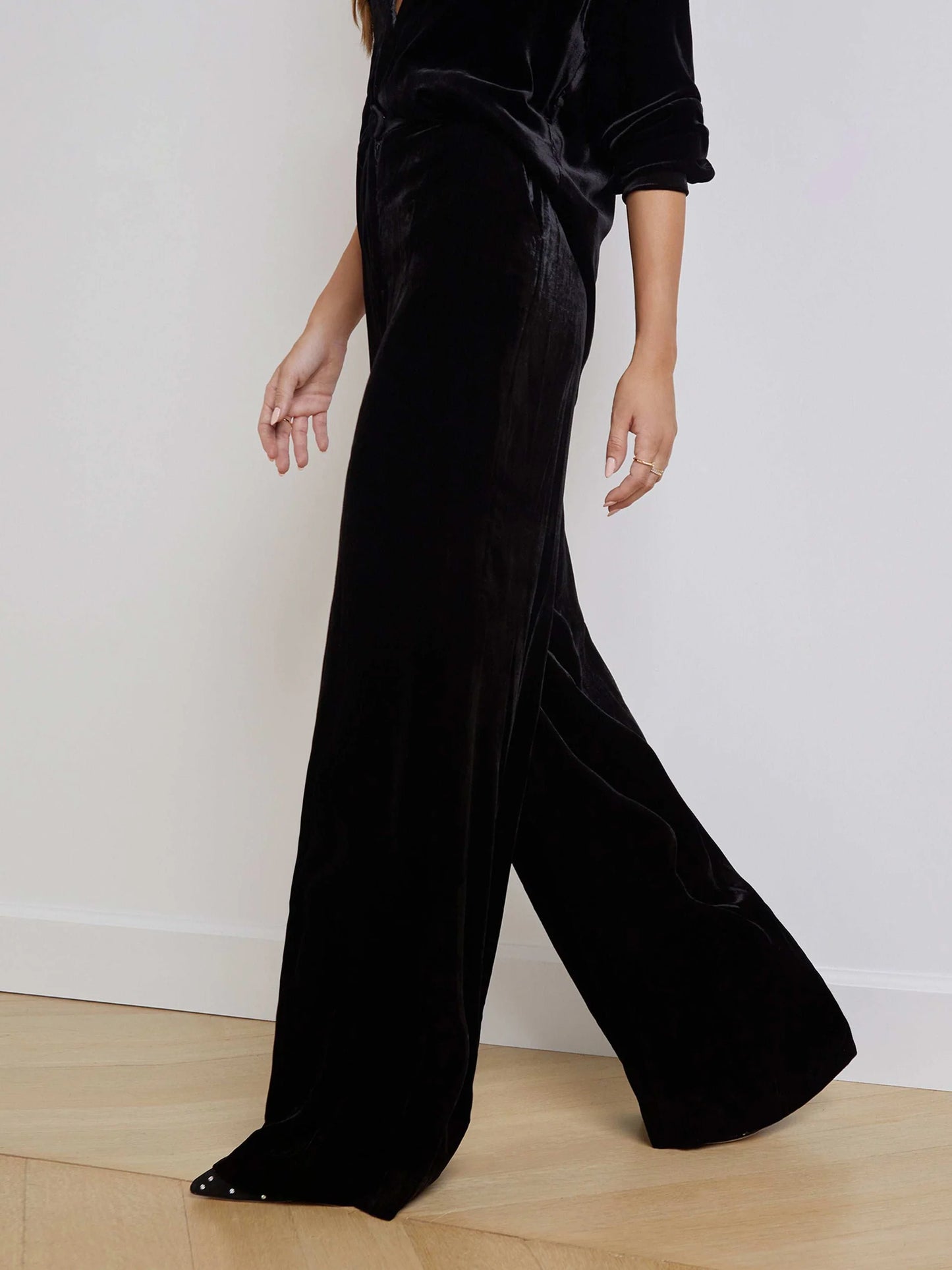 PILAR WIDE LEG PANT - BLACK
