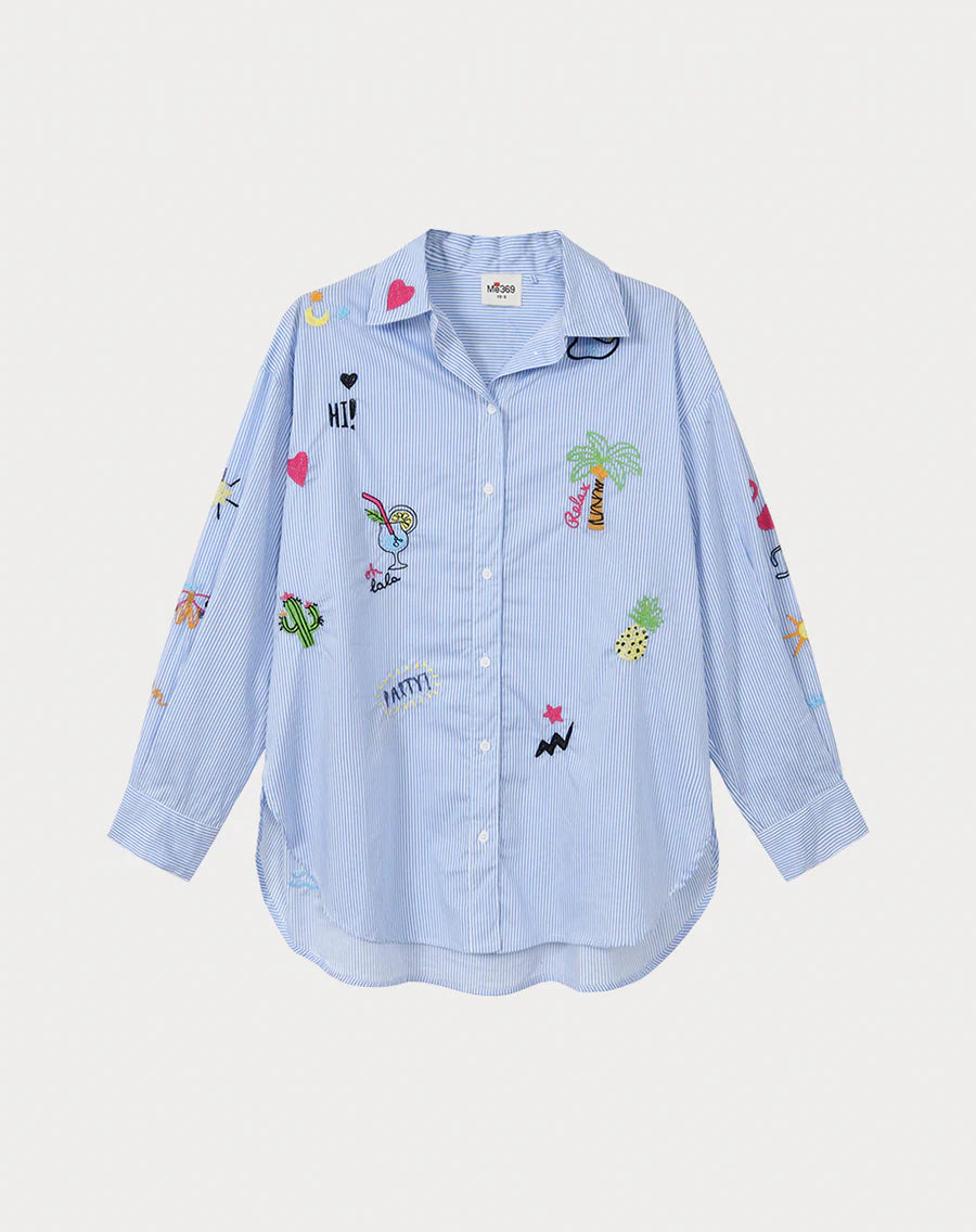MADISON OVERSIZED SHIRT - STRIPE