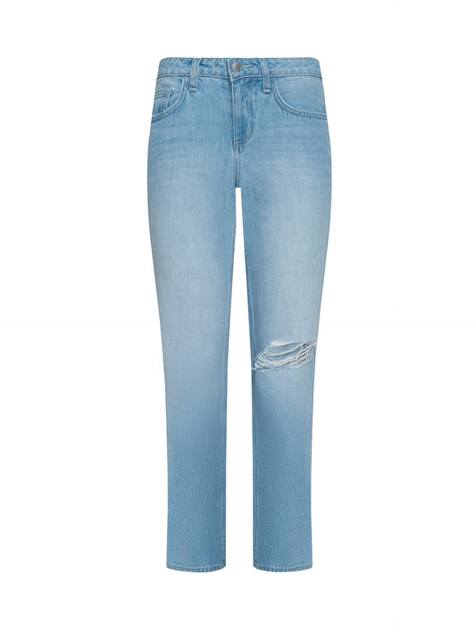 NEVIA SLOUCHY STRAIGHT-LEG JEAN - LAGO DESTRUCT