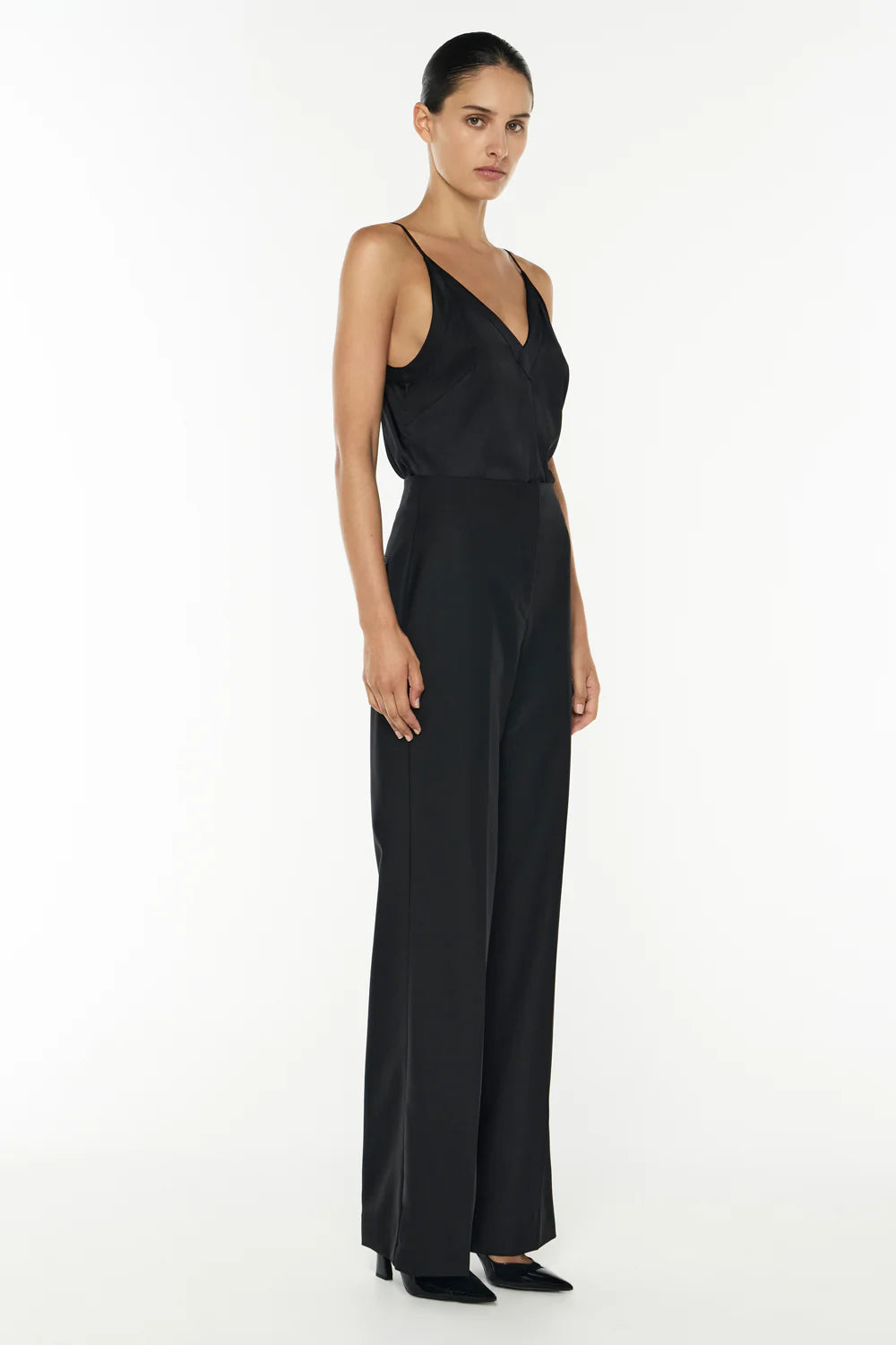 MAJOR SUIT HIGH WAISTED PANT - BLACK
