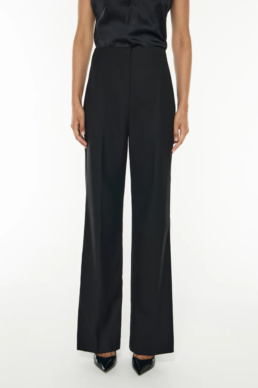 MAJOR SUIT HIGH WAISTED PANT - BLACK