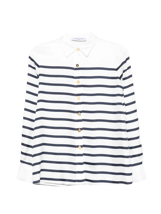 CONSTANCE SHIRT - STRIPE NAVY