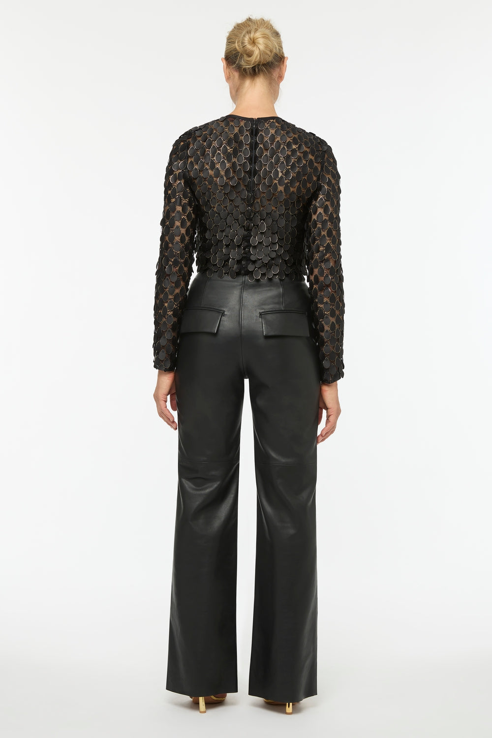 MINIMAL MATTERS H/W LEATHER PANT - BLACK