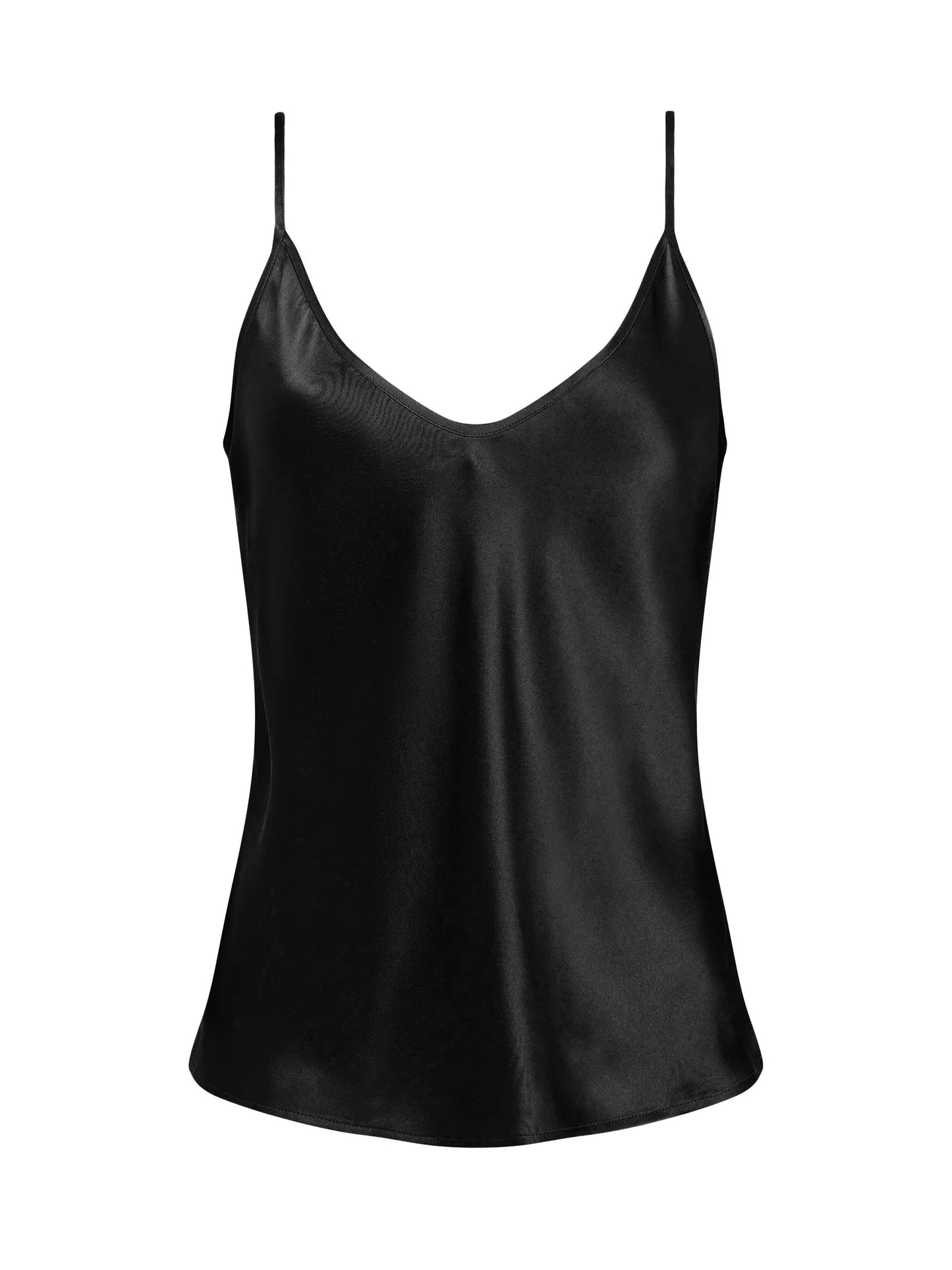 LEXI SILK CAMISOLE - BLACK