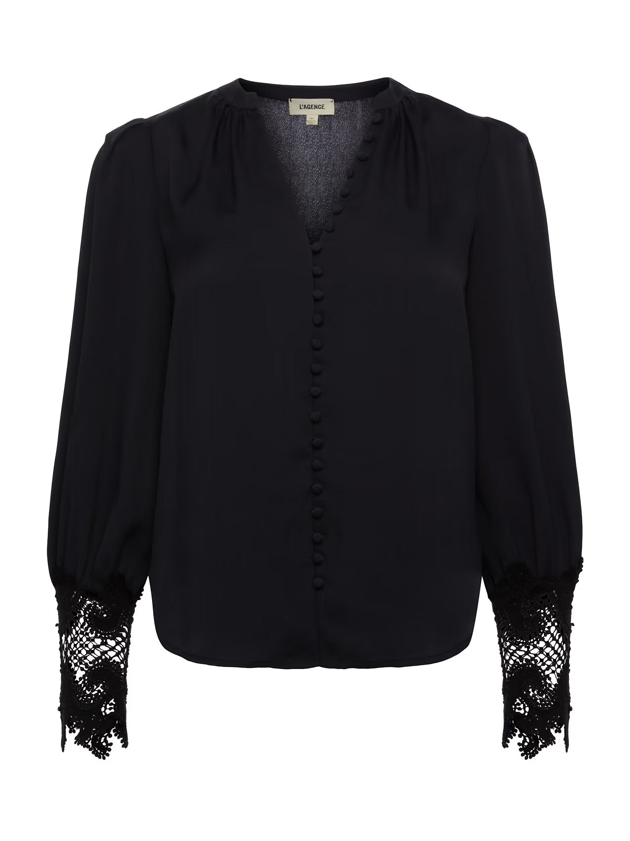 *PREORDER* AVA LACE BLOUSE - BLACK