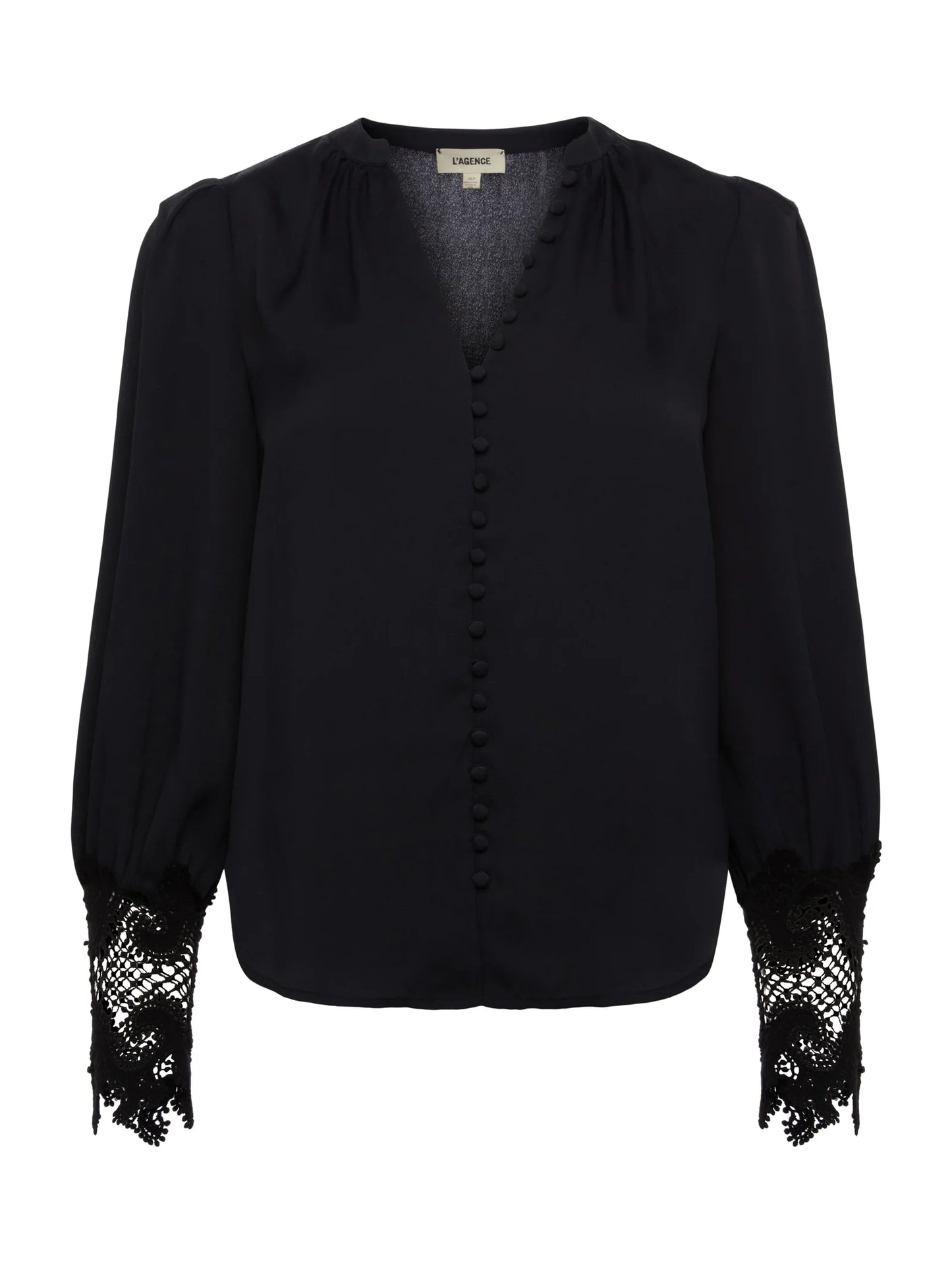 *PREORDER *AVA LACE BLOUSE - BLACK