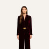 *PREORDER* COSETTE VELVET SHIRT - DEEP PORT