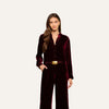 *PREORDER* COSETTE VELVET SHIRT - DEEP PORT