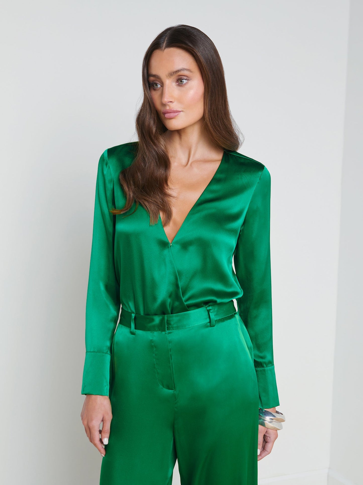 BLAZE PLUNGE BODYSUIT - SEA GREEN