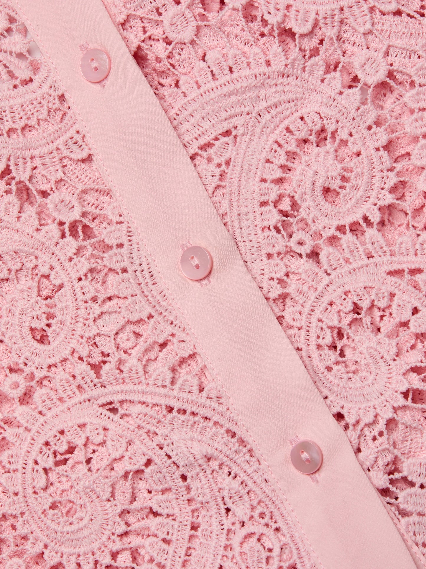 *PREORDER* ODELIA CROPPED LACE BLOUSE - BLUSH