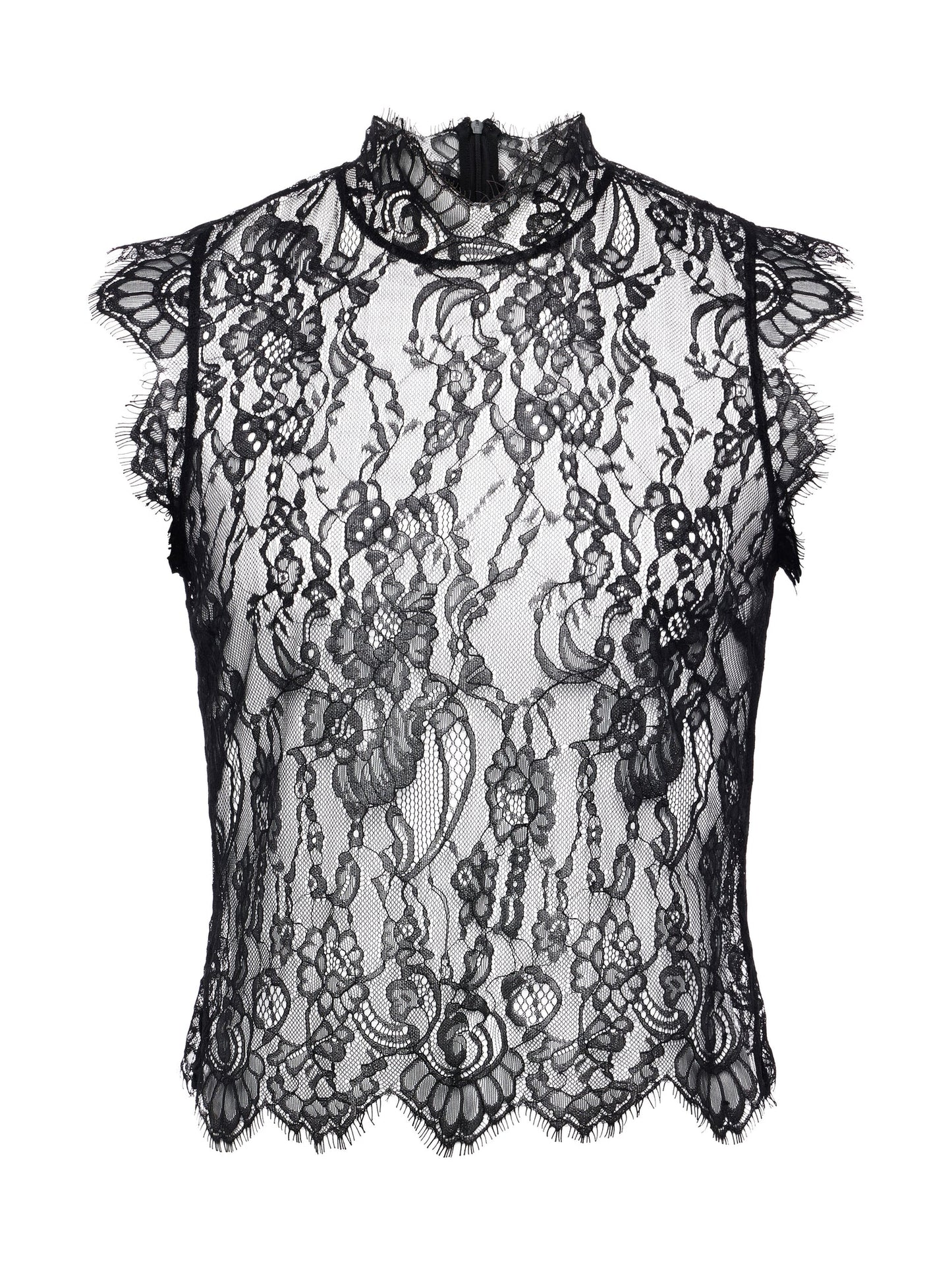 TOURS LACE TOP - BLACK