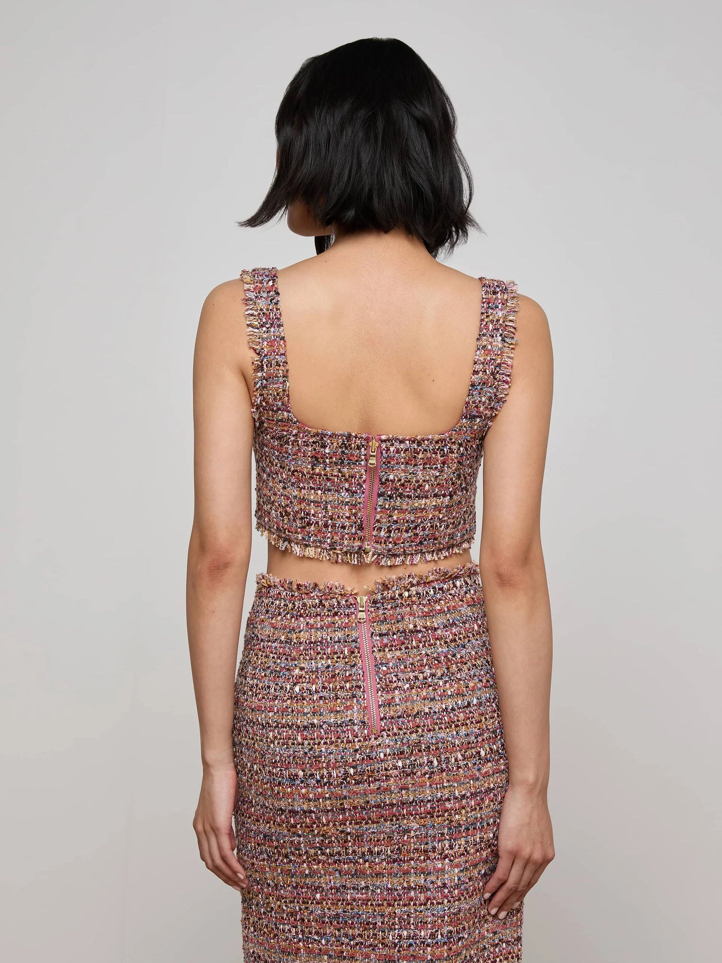 MAYLIN BRALETTE TOP - MAUVE/MULTI