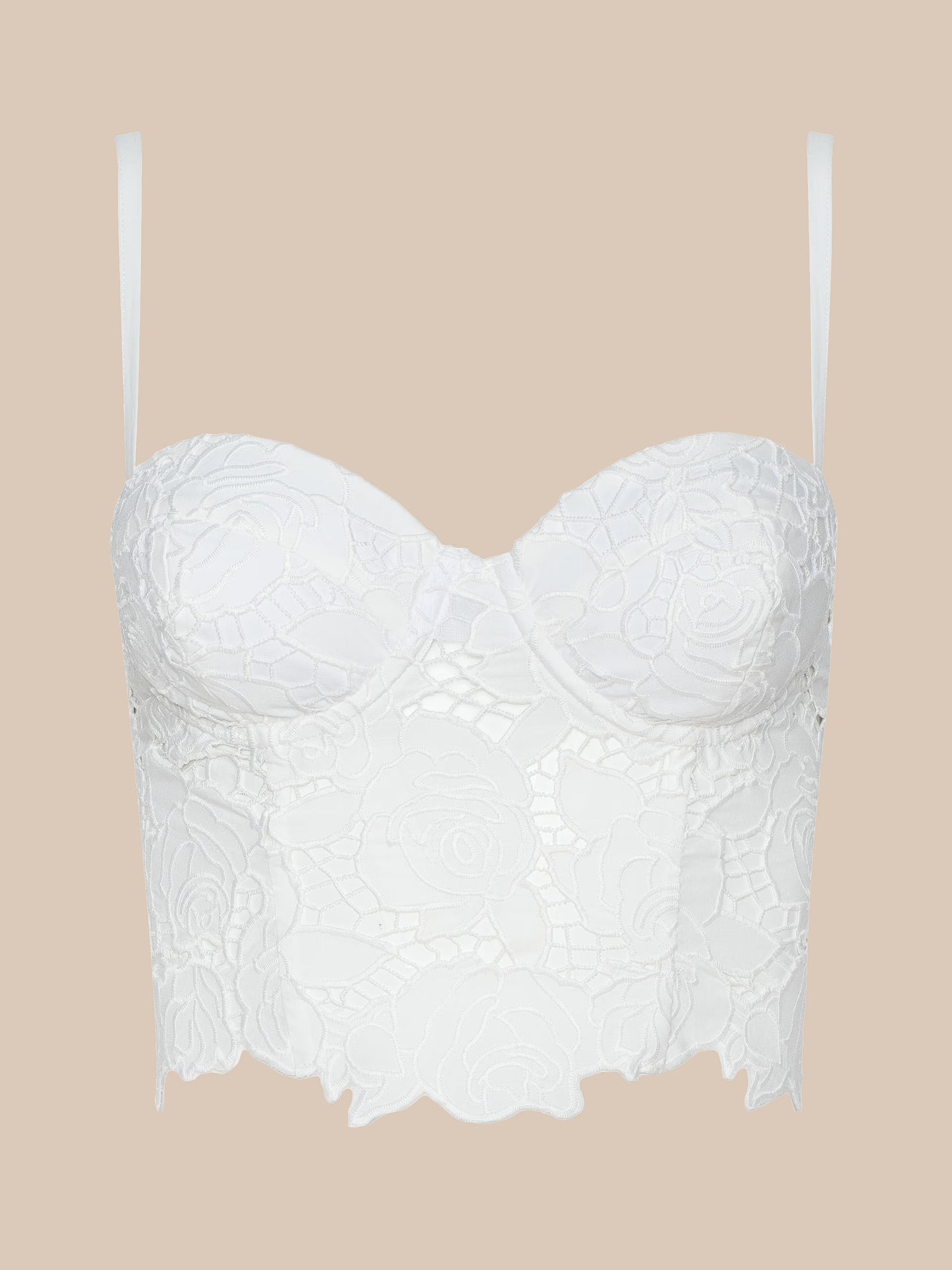 SONYA BUSTIER TOP - IVORY