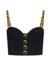SOPHIA CHAIN BRALETTE - BLACK