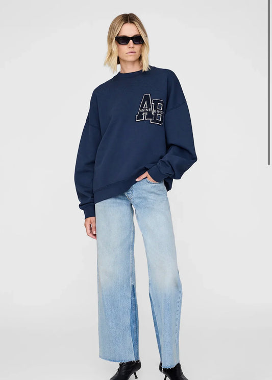 MILES SWEATSHIRT - WASHED NAVY