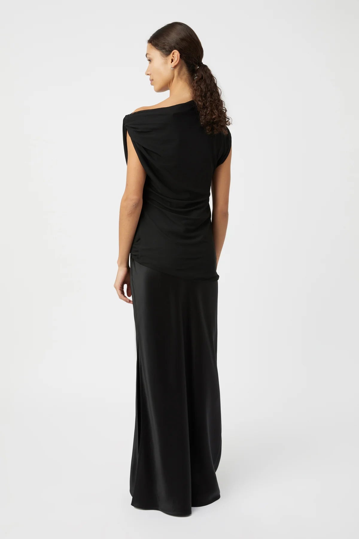 ANDO MIDI DRESS - BLACK