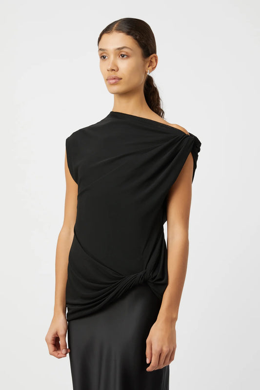 ANDO MIDI DRESS - BLACK