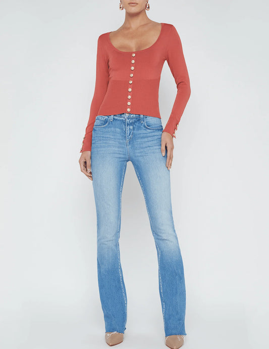 LANETTA TOPIGAN - UMBER/GOLD