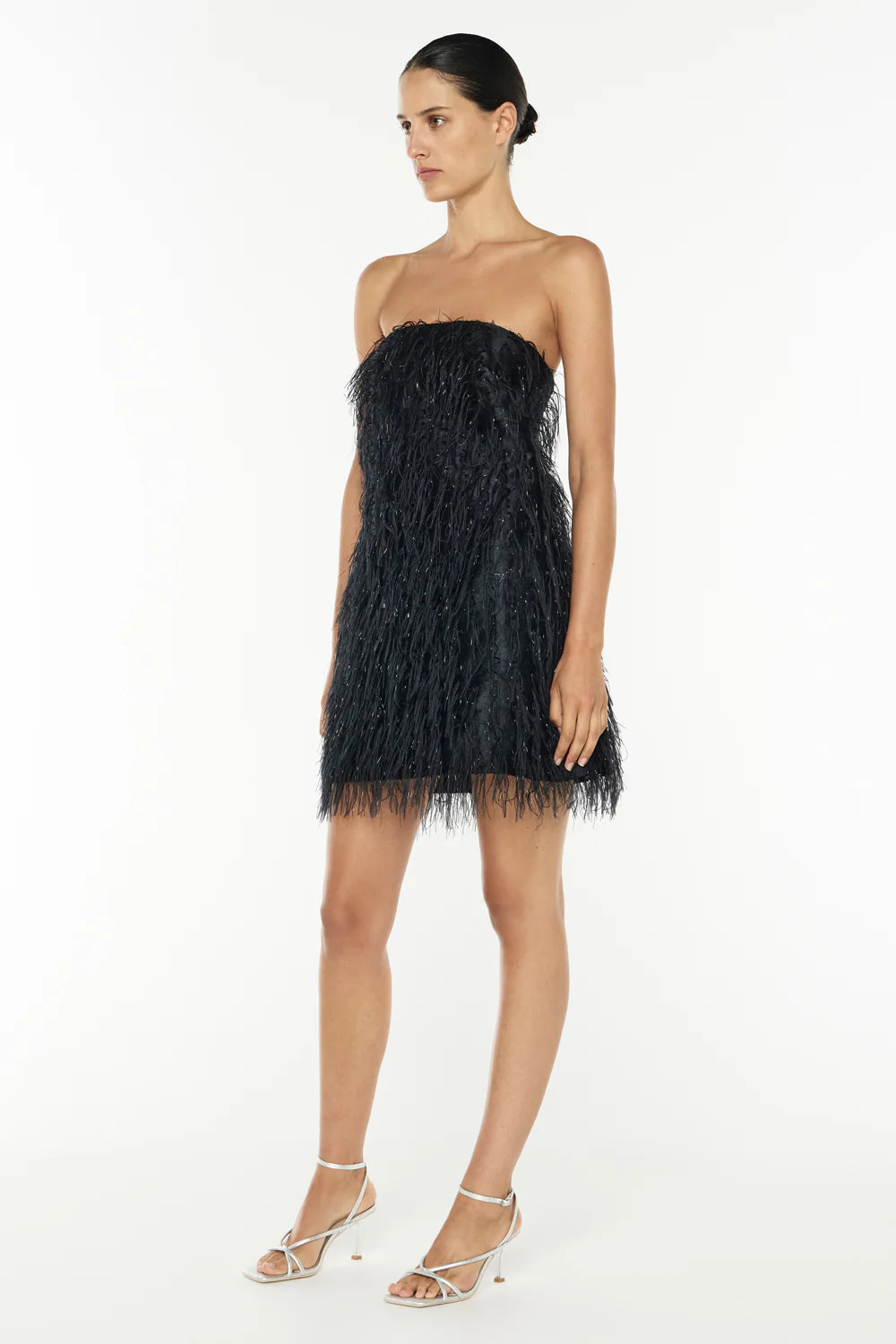 COCKTAILS AT SIX MINI DRESS - BLACK