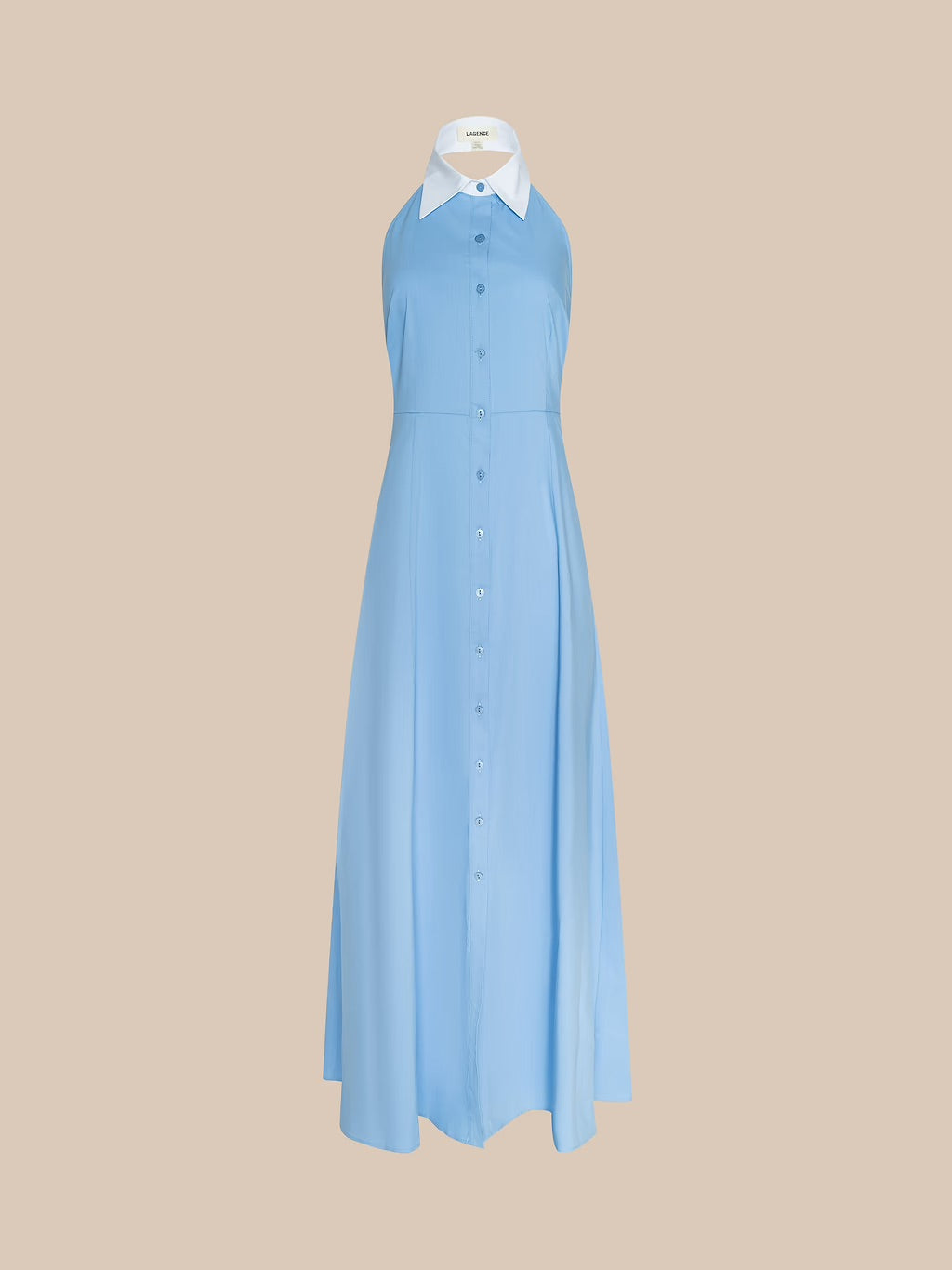 MAURIE HALTER MAXI DRSS - VISTA BLUE/WHITE
