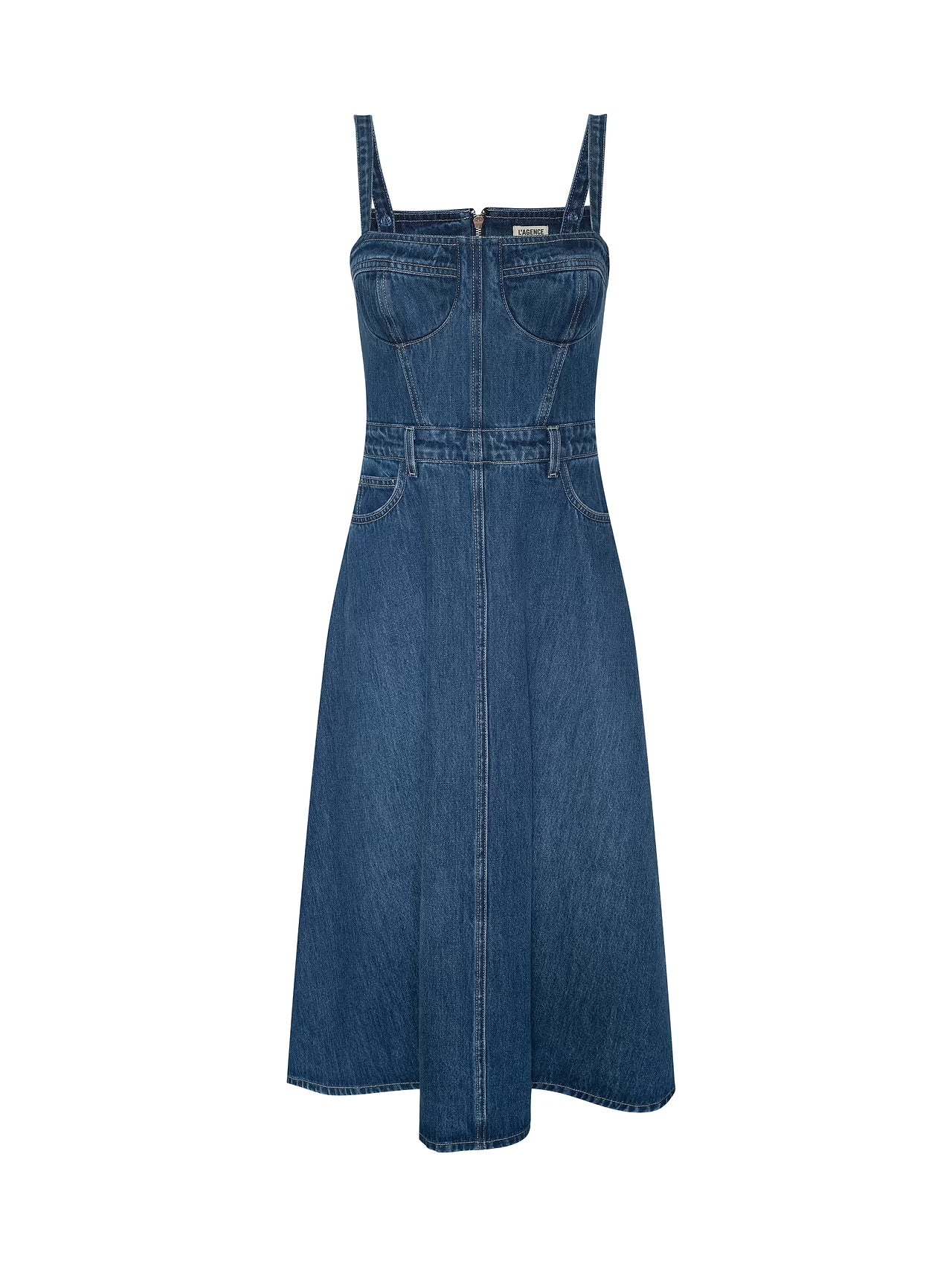 *PREORDER* JOVIE DENIM MIDI DRESS - DAWKINS