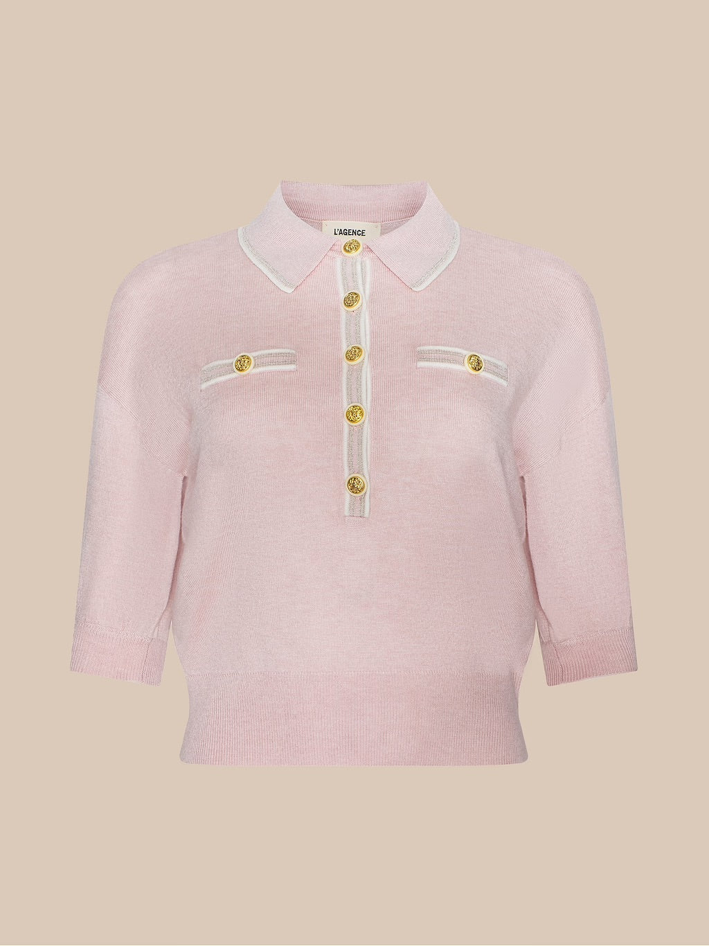 MASAKI SWEATER - NECTAR PINK/IVORY/GOLD