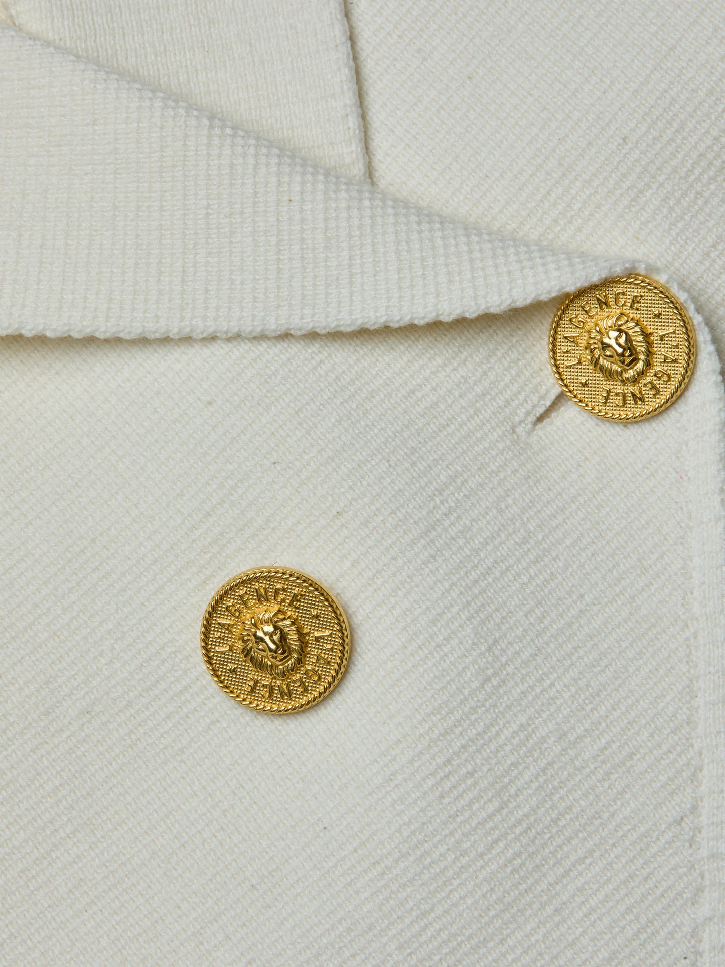 ZADIE KNIT VEST - IVORY/GOLD