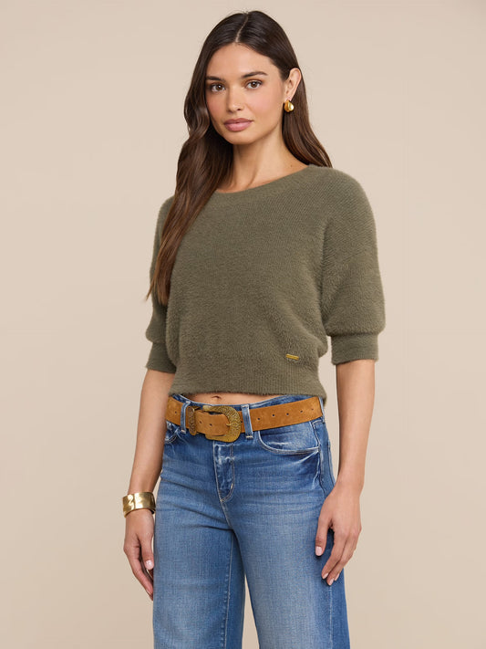GUINEVERE PULLOVER - SMOKEY OLIVE