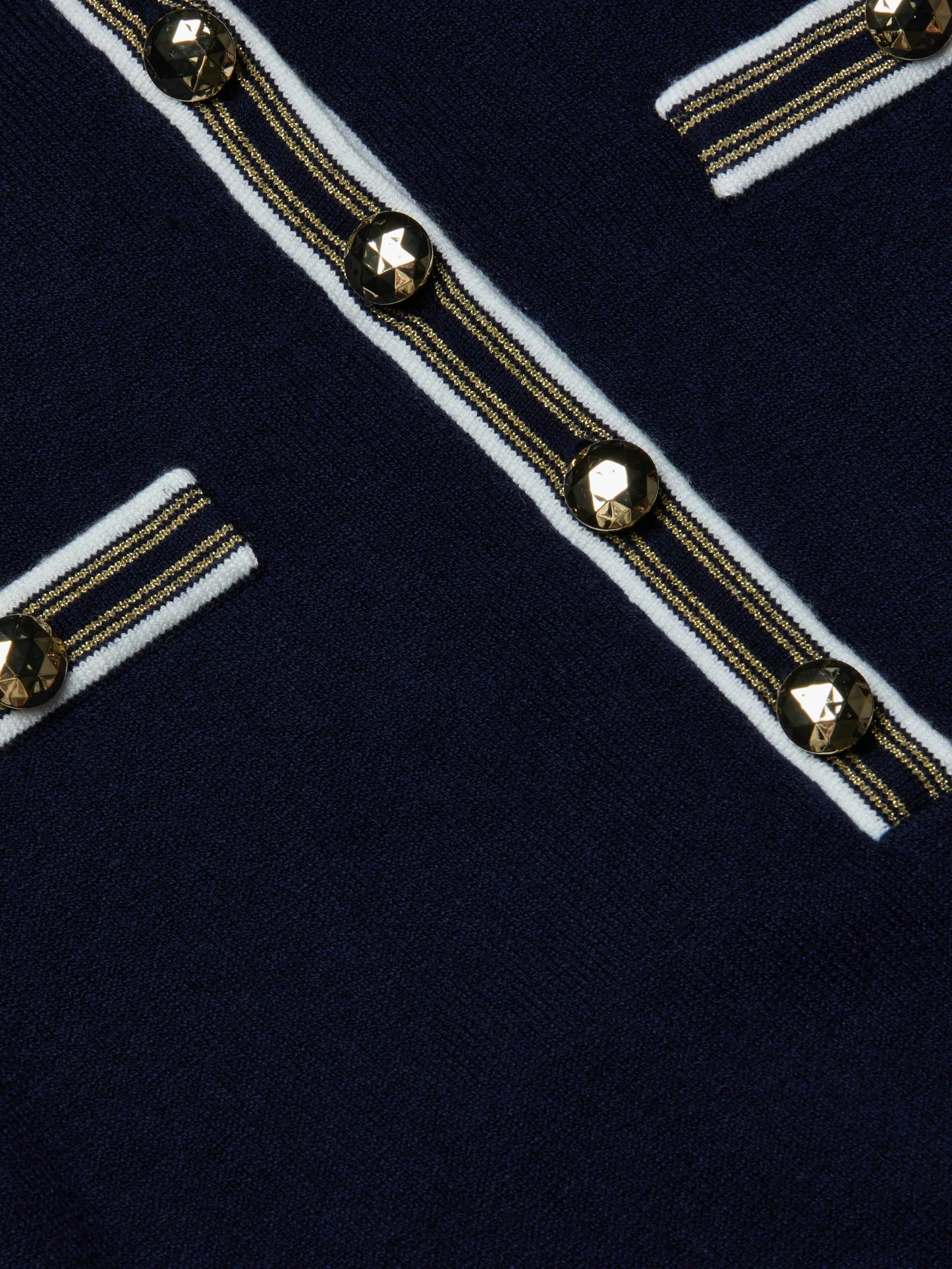 MALAKI SWEATER - MIDNIGHT/IVORY/GOLD