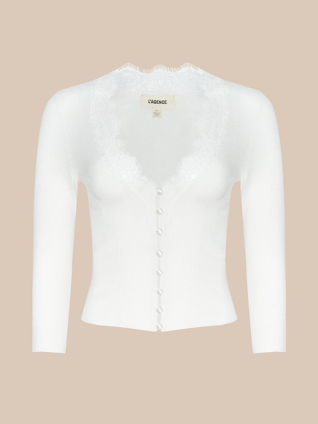 ELUNA CARDIGAN TOP - IVORY