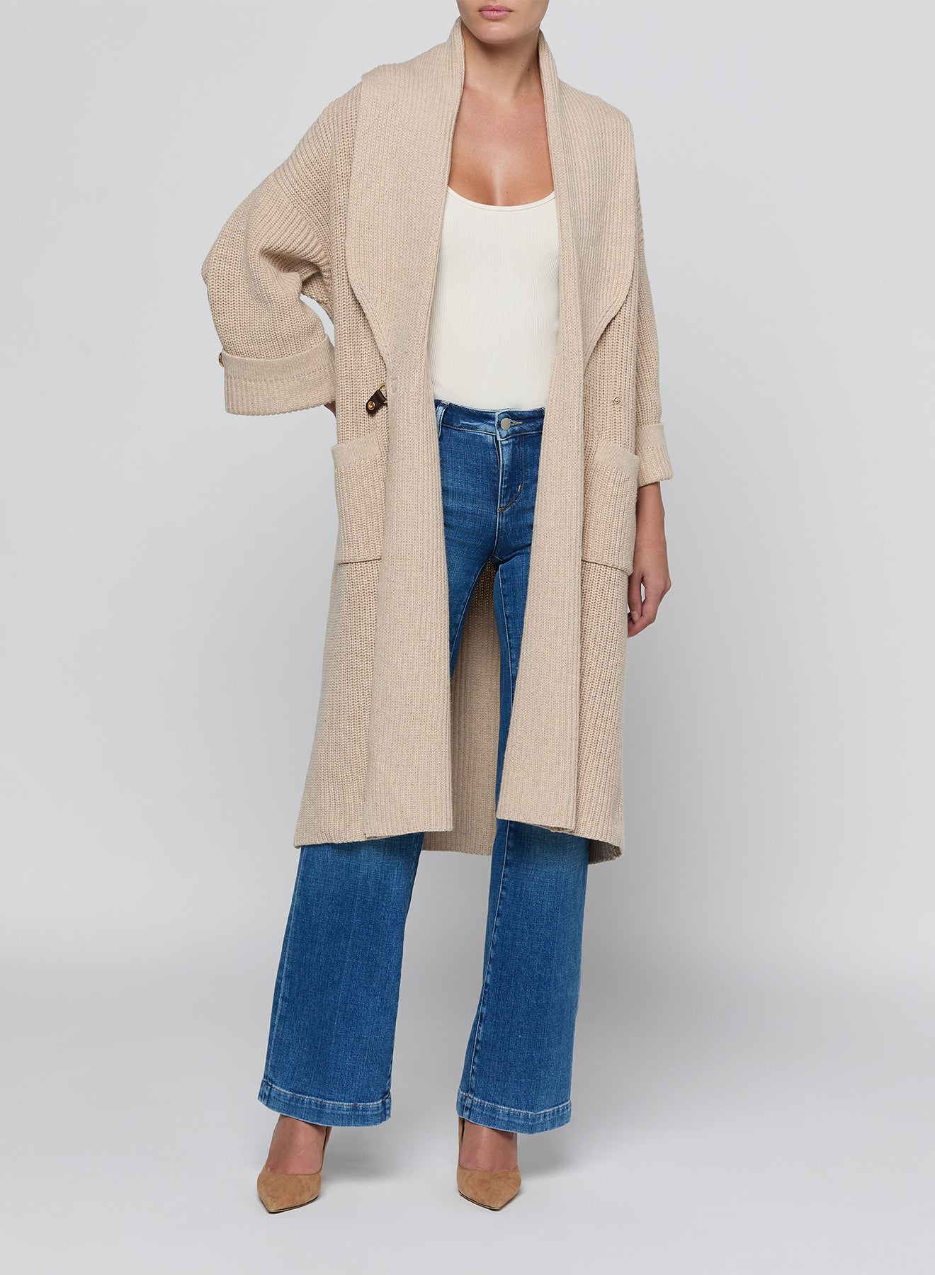 *PREORDER* ORIELLE CARDIGAN - ALMOND MILK