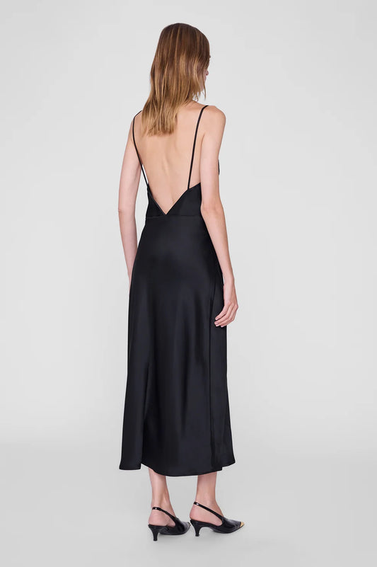 BLANCA MIDI DRESS - BLACK