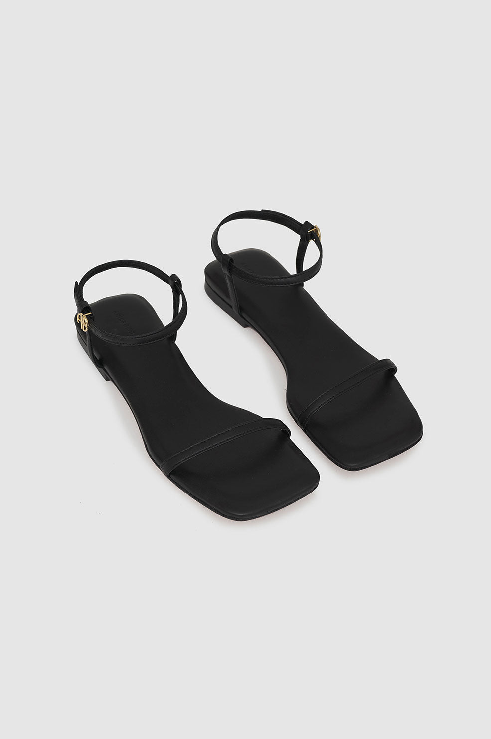 INVISIBLE FLAT SANDALS - BLACK