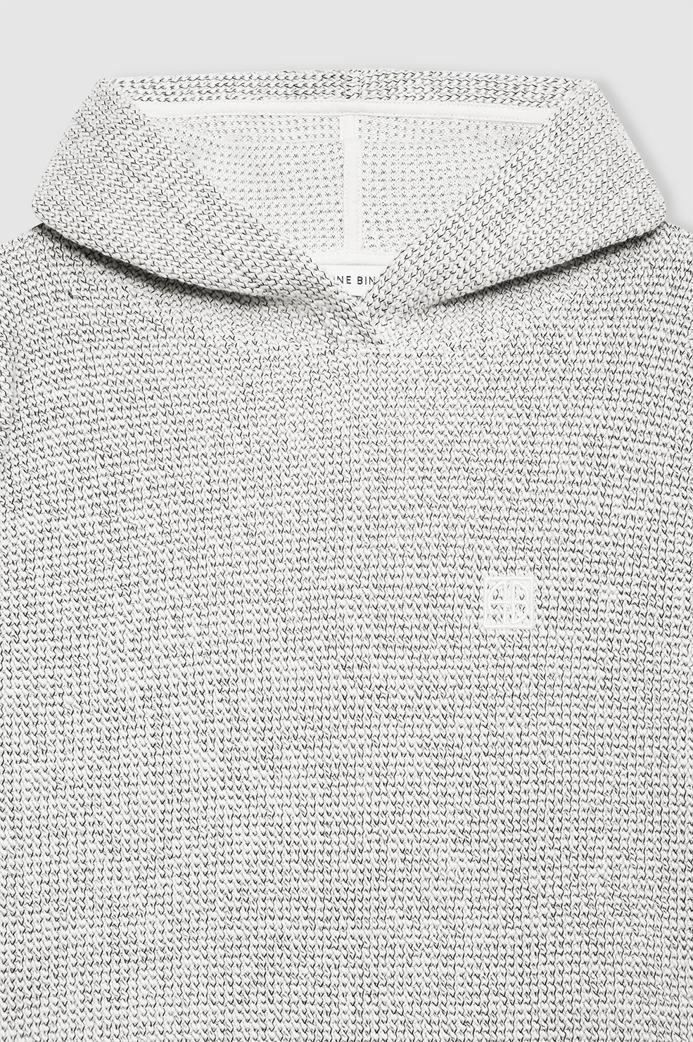 ALEC MONOGRAM HOODIE - IVORY AND BLACK