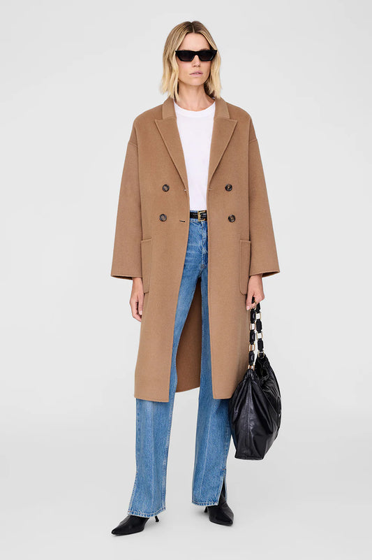 DYLAN CASHMERE BLEND COAT - CAMEL