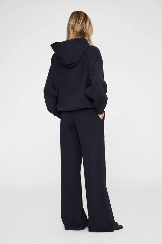 *PREORDER* KACEY SWEATPANT MONOGRAM - VINTAGE BLACK