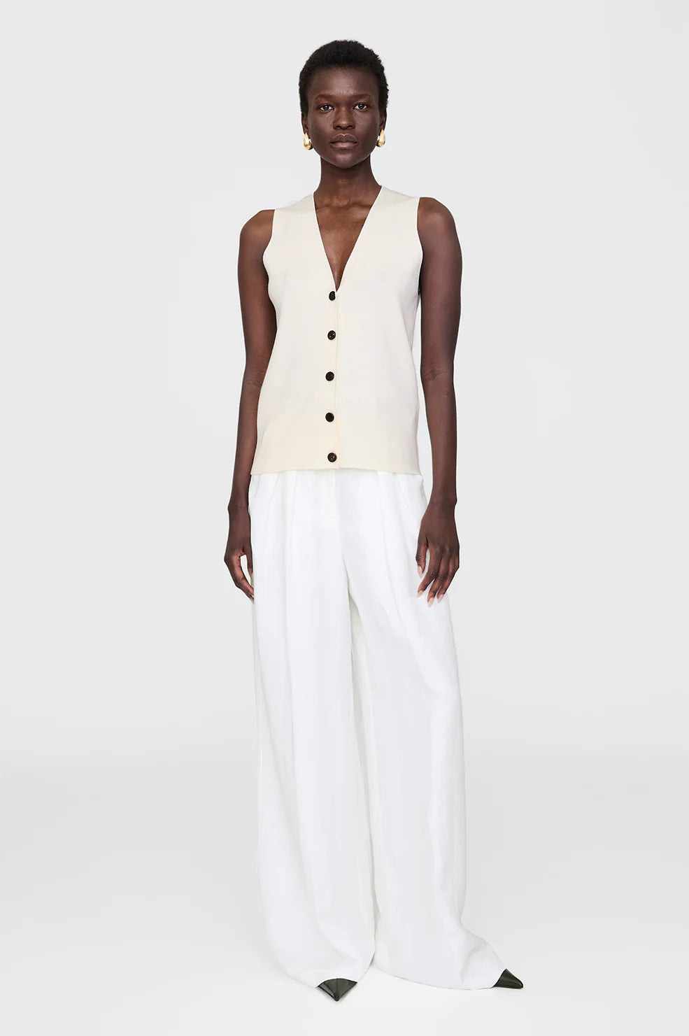 LAWRENCE VEST - IVORY